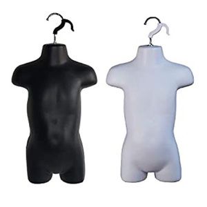 Toddler size white Child kids mannequin torso